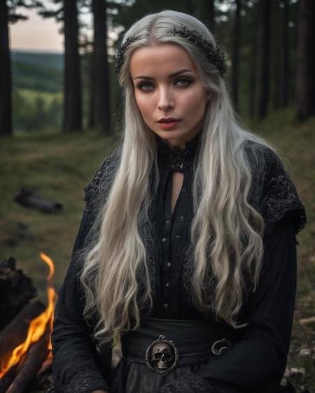 enokaeva, <lora:EnokaevaXL2:1>,portrait of a evil witch on a dark hill during walpurgis night, campfire, cauldron, medieval witch dress, skulls and bones on floor, dark evil atmosphere, (HDR, portrait, close up, head shot), journalist photo, ((sharp face, detailed face, realistic face, naturtal skin, realistic skin, detailed skin, pores, detailed eyes,realistic eyes)),