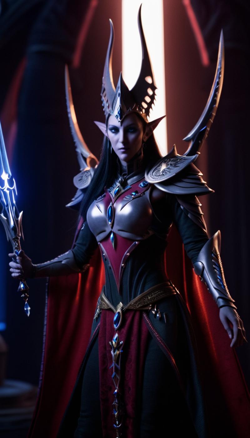 Aeldari (Eldar) [Warhammer 40k] LoRA XL | Epoch Elves / Blue Team image by Hevok