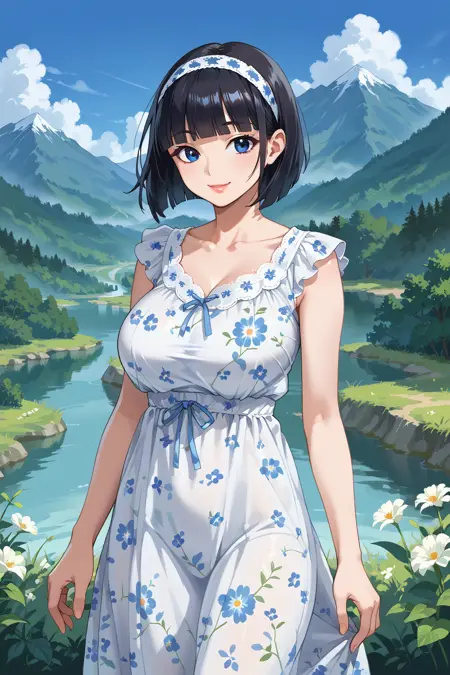 Floral Nightgown Pony