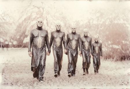 lith_argenta_pressPH1, a Genuine old semi-faded colour 1970s photograph of a nightmarishly bizarre random hellraiser Cenobite Fashion - random clive barker creatures from the underworld of cenobite universe, horror, Clive barker, surreal, nightmarish, hyperdetailed , clive barker :: selective focus, scratches ,  hard shadows, film grain