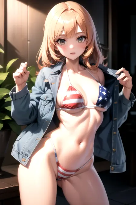 American flag bikini
