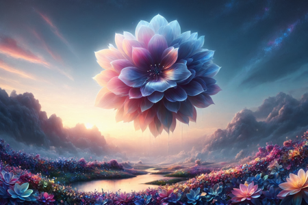 a floral tank with a turret of blooming petals, shimmering armor, and iridescent tracks, solo, p1nk1r1fl0wers, made out of iridescent flower petals, in a twilight glade style, with purple petals, shimmering flora, and starry skies, a floral volcano with petal lava, shimmering rocks, and glowing light, detailed background, dancing at twilight, petals glowing, cheerful, petals dancing, wide shot, a misty petal gathering with entities floating, mist swirling, misty petal lake, petal clouds, nearby, on blooming vines, iridescent and lush, foggy, iridescent mist swirling, dim visibility, dusk, deep pastel tones, fading light, cool breeze, best quality, vibrant colors, photorealistic style, high detail, high-definition, hyper-realistic, extremely high-resolution details, fine texture, incredibly lifelike, realistic, not cartoon, not drawing, highres, 4K resolution, source photo, realistic photo, masterpiece, best quality, amazing quality, very aesthetic, ultra-detailed, detailed textures, natural lighting, soft lighting, petal pastels, pinks, purples, blues, sunlight, bright natural glow, wide shot, <lora:PinkieIriFlwrsSDXL-v1:1>