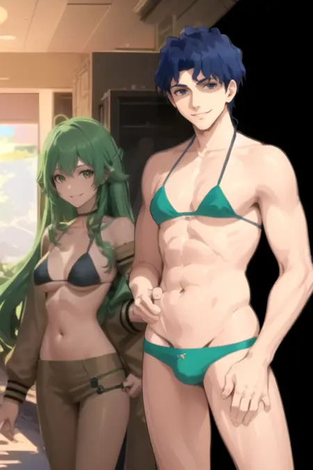 Shinji Matou x Rule34-tan (Fate/Stay Night x Rule34)