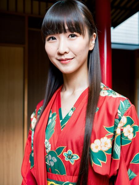 <lora:YukaKashinoBRAv1:0.9>yuka kashino,(8k, best quality, masterpiece, ultra highres:1.2),1girl, pretty japanese, kimono, highly detailed face, temple,  realistic photo,editorial fashion photo,smile,mole,long hair,close up,portrait,professional lighting,