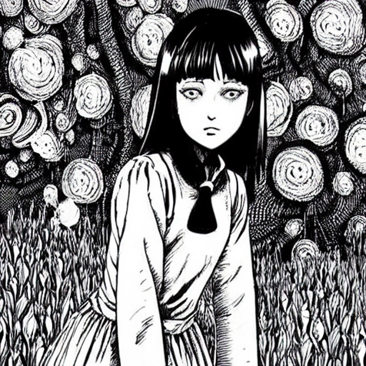 Junji Ito style - v1.0 | Stable Diffusion LoRA | Civitai