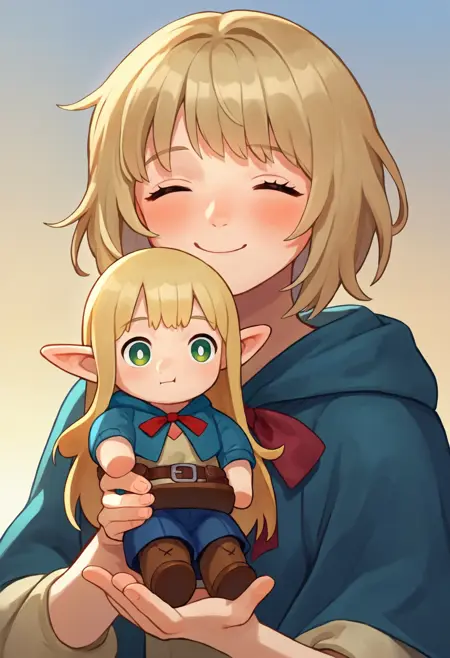 (PonyXL Concept) Holding Character Doll | 角色抱着fufu