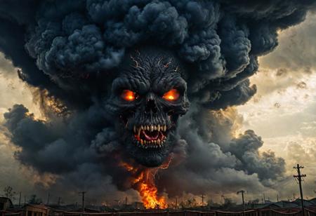 According to the rules, in such cases, it was supposed to become a black impenetrable cloud, fill the entire space with itself, catch up with DEVIL SPAWN horror and look at him with an ominous luminous look from nowhere and from everywhere, which Bomchi immediately did.  Feeling of fear, feeling of horror,rich colors, ultra clear image, more realistic, high resolution photos, 8K HD wallpapershigh quality, intricate details,  ultra detailed, ,depth of field, 8k resolution trending on Artstation Unreal Engine 5, Epic,detailed background, <lora:xl_more_art-full_v1:1.2>  <lora:JuggerCineXL2:0.8> , Cinematic,  <lora:EnvyActionShotXL01:0.8> action shot