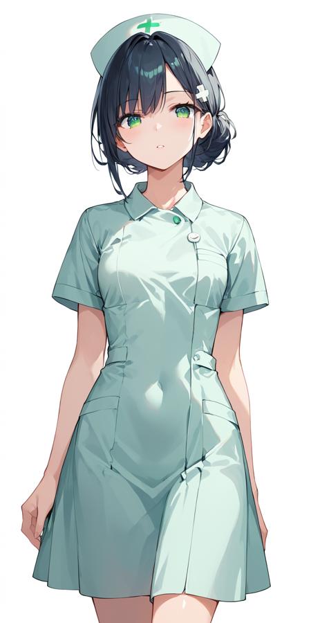 nurse white dress nurse cap