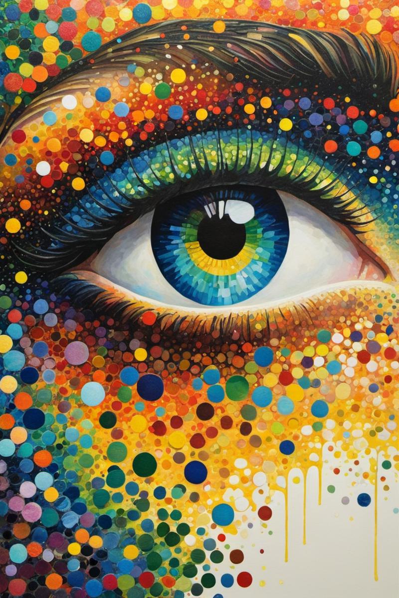 Colorful Eye Painting
