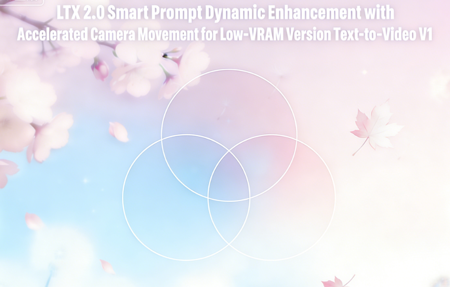 LTX 2.0 Smart Prompt Dynamic Enhancement with Accelerated Camera Movement for Low-VRAM Version Text-to-Video V1 v1.0