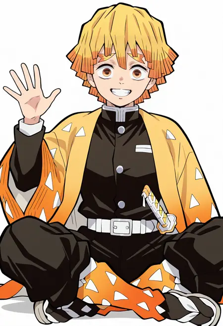 Agatsuma Zenitsu - Kimetsu no Yaiba / Demon Slayer - Illustrious