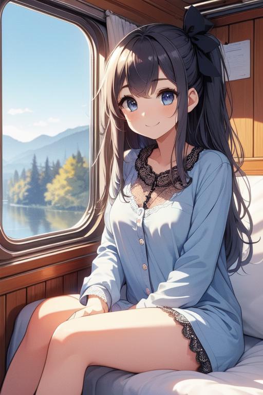 girl like train roomette image by ghostpaint