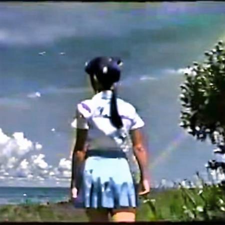 <lora:VHS3:1.0> , VHS, VHS footage of, distortion,  glitch, 
<lora:japanese80s:1> japanese80s, photo \(medium\),1girl, bird, black hair, clouds, day, facing away, highres, horizon, kaisoku hirosuko, light rays, long hair, low ponytail, outdoors, ponytail, reflection, ripples, sailor collar, scenery, short ponytail, skirt, sky, solo, sunbeam, sunlight, water