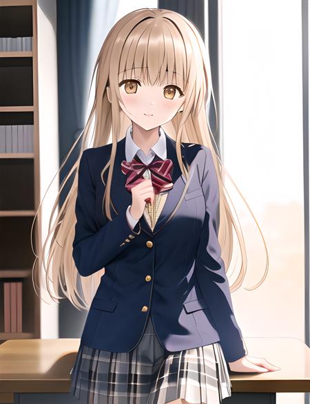 masterpiece, 1girl, Mahiru Shiina, school uniform