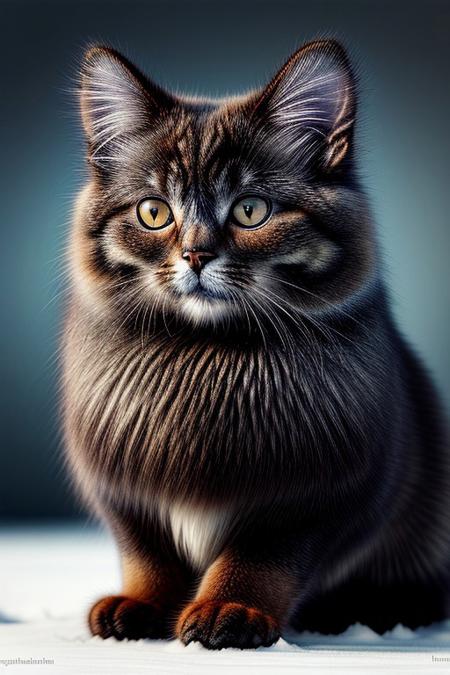 beautiful, ((masterpiece, best quality, intricate details:1.2)), persian cat on a snowy day, highres, realistic, UHD, sharp focus, mesmerizing, ultra detailed, high texture resolution, ((breathtaking)), photorealistic, 64k, crisp colors, 32 bit colors, dynamic angle, dynamic light, digital drawing, concept art, amazing composition