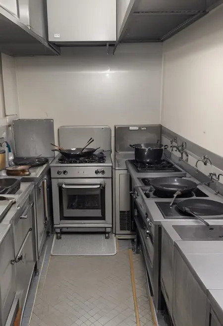 Chinese restaurant kitchen - Background