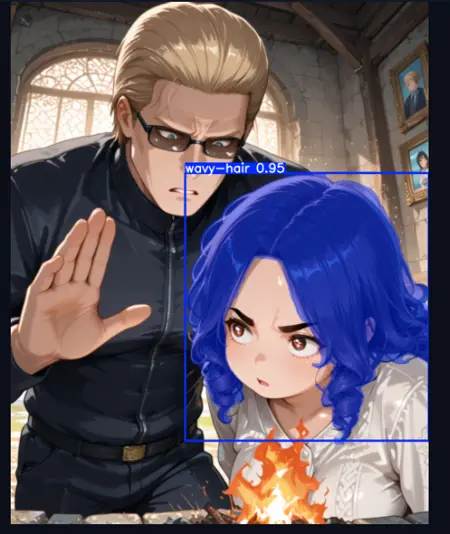 Wavy Hair adetailer model