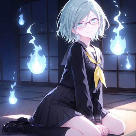 The Zashiki-warashi's Sailor Uniform (Hinomori Shizuku) / Project SEKAI IllustriousXL