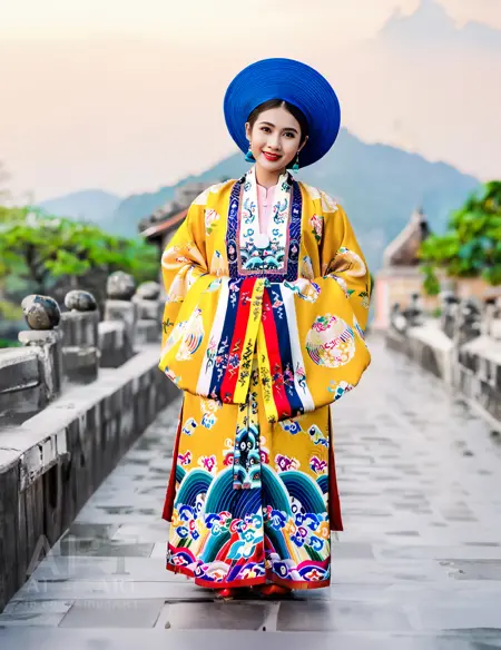 AhA - Nhật Bình - Vietnamese traditional costume - Áo Nhật Bình - nhatbinh clothing - SDXL-LoRA