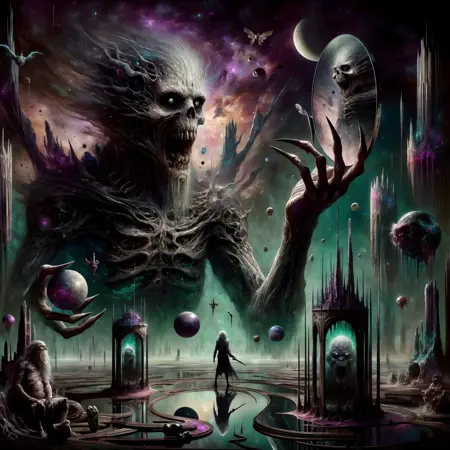Weirdworld Dark Fantasy Artwork: Reflections of the Void