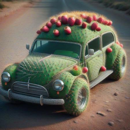 car  <lora:Prickly Pear Style v1:1>, Prickly Pear Style,