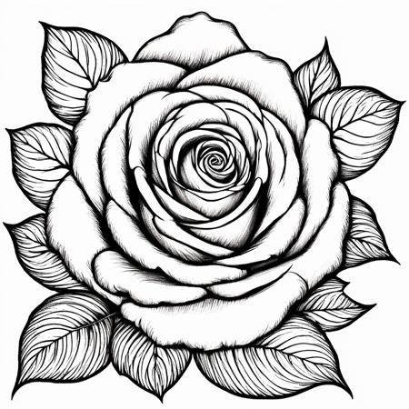 orn8 design of a highly detailed rose