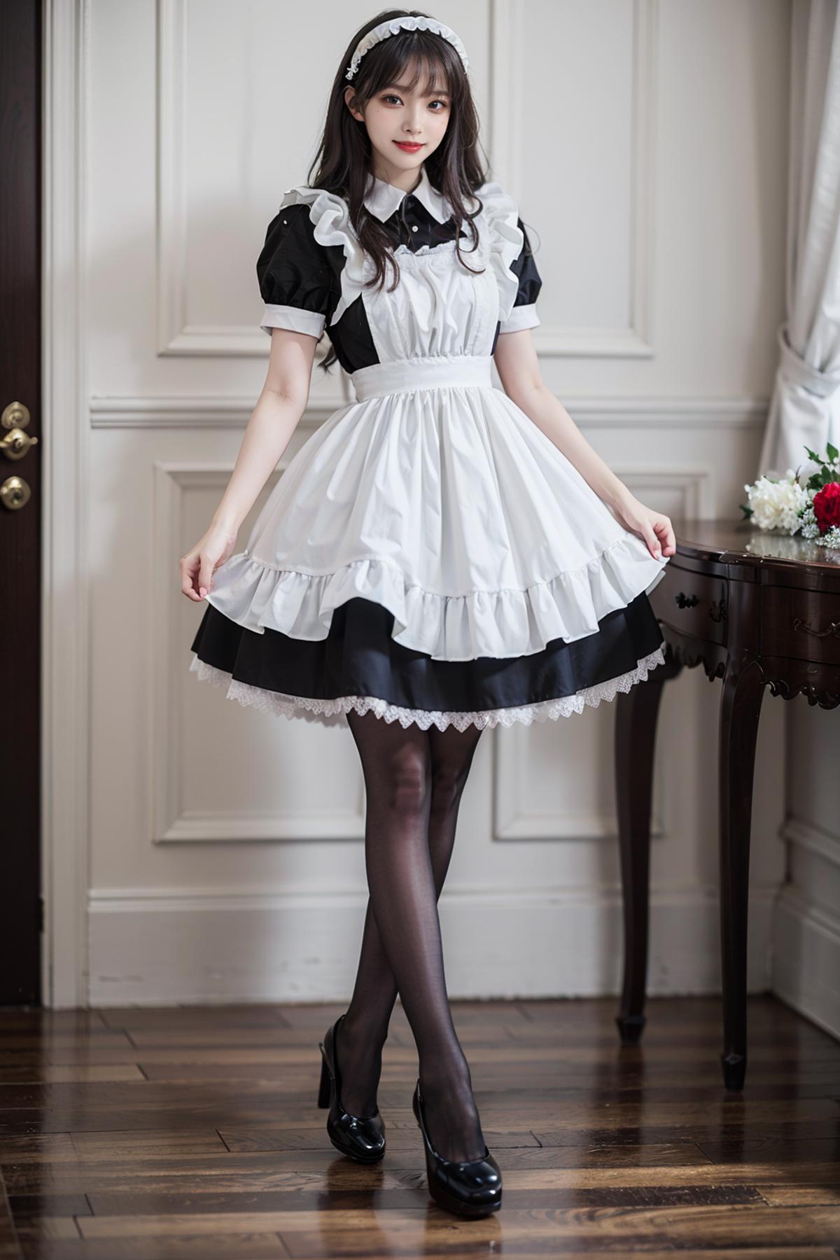 Maid costume | 女仆装 image by cyberAngel_