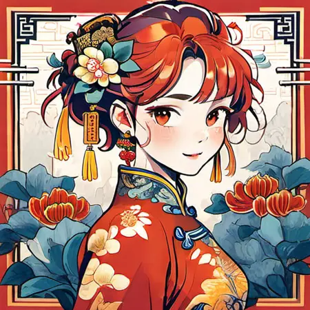 手绘插画风漫画人物_xl