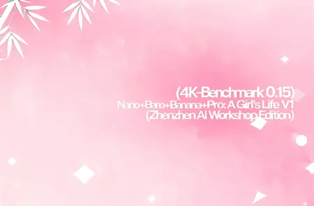 (4K-Benchmark 0.15) Nano+Banana+Pro: A Girl's Life V1 (Zhenzhen AI Workshop Edition)
