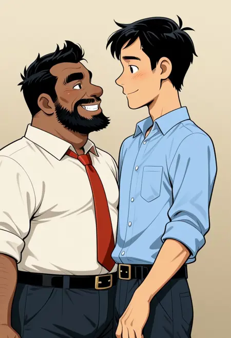 Boss and employee - Pair dynamics (COMMISSION)