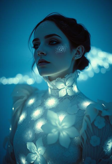 By Eric Lacombe By Patrice Murciano Frostpunk Fashion Photography, white glacial blue, minimalism, smoked eye shadow, illuminated white bulging biomorphic dot pattern, glacial landscape, glacial flowers, bokeh snowflakes, volumetric particle dust, powdered paint pigment, vivid color, misty aether houte - couture rococo glacial clothing, holga medium format camera, etherial lighting, backlighting, in the style of. . .
, professional ominous concept art, by artgerm and greg rutkowski, an intricate, elegant, highly detailed digital painting, concept art, smooth, sharp focus, illustration, in the style of simon stalenhag, wayne barlowe, and igor kieryluk.
