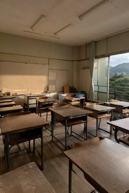 Japanese/ Korean/Chinese - Classroom background