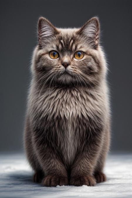 beautiful, ((masterpiece, best quality, intricate details:1.2)), persian cat on a snowy day, highres, realistic, UHD, sharp focus, mesmerizing, ultra detailed, high texture resolution, ((breathtaking)), photorealistic, 64k, crisp colors, 32 bit colors, dynamic angle, dynamic light, digital drawing, concept art, amazing composition