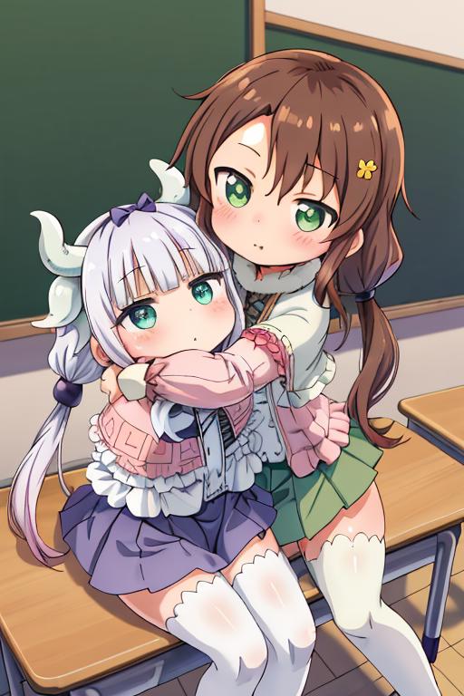 Kanna and Saikawa (Maid Dragon) Character LoRA image by Yumakono