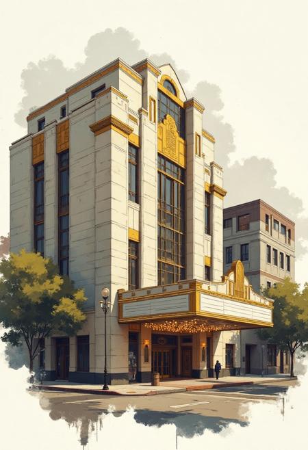 DT_Watercolor Architectural Style_Diverse Architectural Generation v1.0
