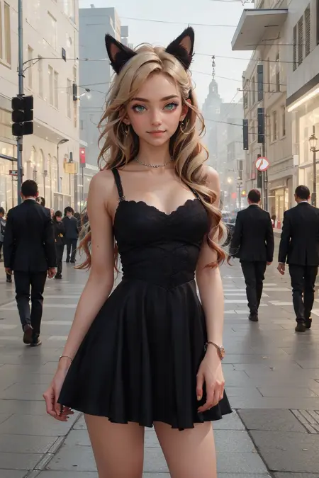 Lace Trim Dress | By - 7ELIX