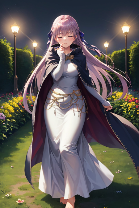 (highly detailed:1.3),
sophia fe, garden, (night:0.1), HDR, specular lighting, bokeh, (feet off ground:1.1), ribbon, closed eyes, hair ribbon, 
Ultra-detail,(highres:1.1),best quality,(masterpiece:1.3),cinematic lighting,
, <lora:Sophia_FEv2:0.8>