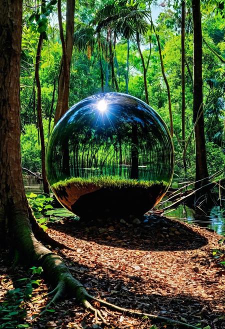 Portal orb in the woods on Backwaters 9