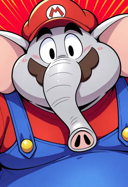 Elephant Mario // Super Mario Bros. Wonder (by sickmer)