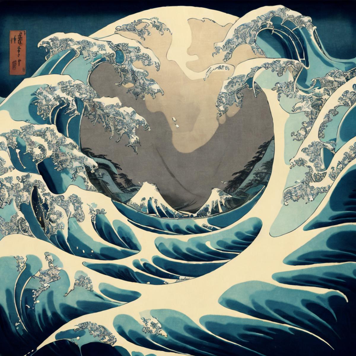 The Great Wave off Kanagawa art style lora image by getphat