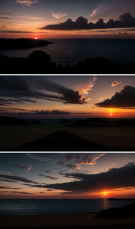 Scenery of sunset and dusk by the seaside sunset_v1.0