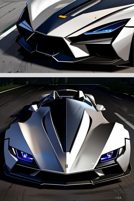 <lora:futkar_v1:1> futkar
masterpiece, highly detailed photorealistic 8k raw photo, best cinematic quality, volumetric lighting and shadows
True Silver sports car
(__All/backcground__ background:1.2)