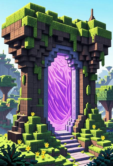 Nether Portal: Eldritch Magic Gateway (Minecraft) [Illustrious & Pony & SD1.5] ZIT