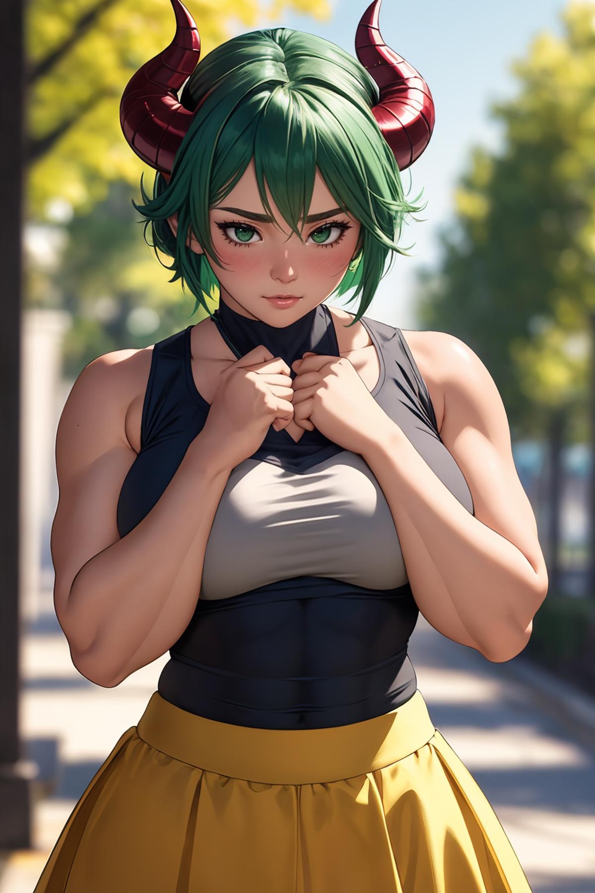 Muscle up your waifu | Muscle slider image by NorthSpirit