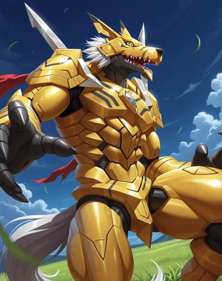 Cresgarurumon (Digimon) (Illustrious) (AD)
