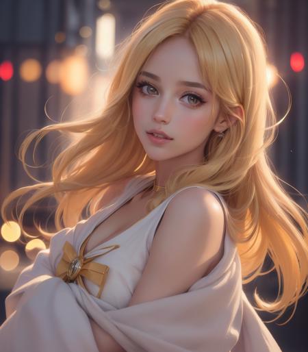 sailor moon,(8k, best quality, masterpiece:1.2),(best quality:1.0), (ultra highres:1.0), a beautiful woman, shoulder, half body portrait, extremely luminous bright design, autumn lights, 1girl, european,(blonde hair), forehead, lips, long_hair, looking_at_viewer, nose, photorealistic, portrait, realistic, solo ,masterpiece, shallow depth of field, (high detailed skin:1.2), 8k uhd, dslr, soft lighting, high quality, film grain, 20mp, Fujifilm XT3, 80mm, hasselblad, (to8contrast style) <lora:epiNoiseoffset_v2:1> <lora:4x_RealisticRescaler_100000_G:1> <lora:Sailormoon_v2_1.0:1>