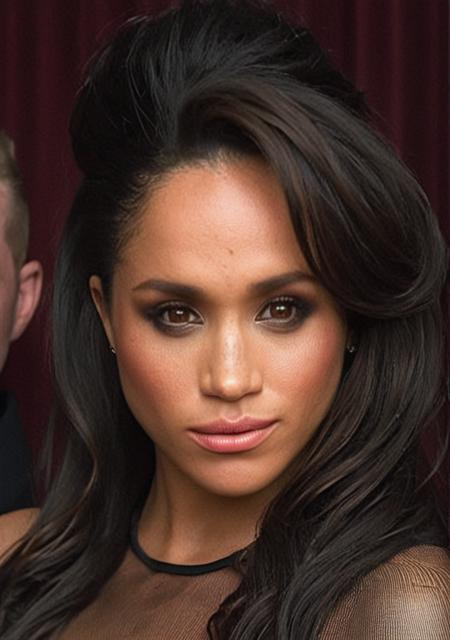 Masterpiece, Professional sharp photoshoot, Ultra realistic high definition superb Meghan Markle, Seductrice, Ultra realistic high definition micro detail superb brown eyes, Ultra realistic high definition micro detail superb thick glossy lips, Ultra realistic high definition micro detail superb black messy hair with mesh on her face, Wind blow her hair, Warm professional light, Night club provocative dress, Random jewlery, at Night club bar, (((Show full body))), (((Look at viewers))), <lora:Rachel Zane:1> , <lora:JuggerCineXL2:1>, RAW candid cinema, 16mm, color graded portra 400 film, remarkable color, ultra realistic, textured skin, remarkable detailed pupils, realistic dull skin noise, visible skin detail, skin fuzz, dry skin, shot with cinematic camera, detailed skin texture, (blush:0.5), (goosebumps:0.5), subsurface scattering