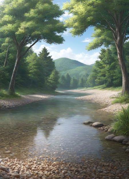 <lora:PE_AnimeBG:0.8> PEAnimeBG,
river, gravel, trees,
masterpiece, high resolution, octance 4k, high detail