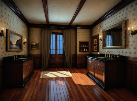 Interior Designs Collection - 25 Assets [XL] 16 Antique Bathroom