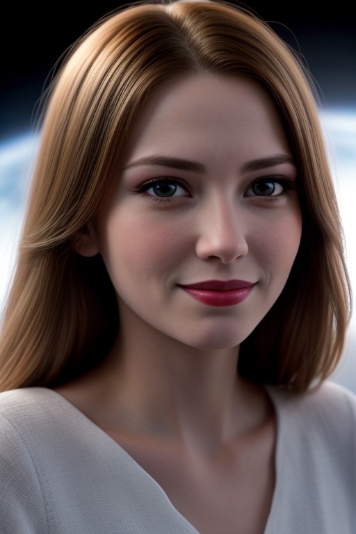 Portrait of an woman 20 years old, red dress, blue green eyes, very long white hair, highly detailed, cinematic, normal colors, normal shot, colorful colors, film grain, lut, horny,  Realism, Shaders, Natural bright Lighting, high resolution, (8k resolution), 8k, 8kres, 8k res, high details, detailed and intricate, intricate details, high intricate details,  super resolution, ultra hd, megapixel, photorealism, white skin, detailled face, smile, in space earth
